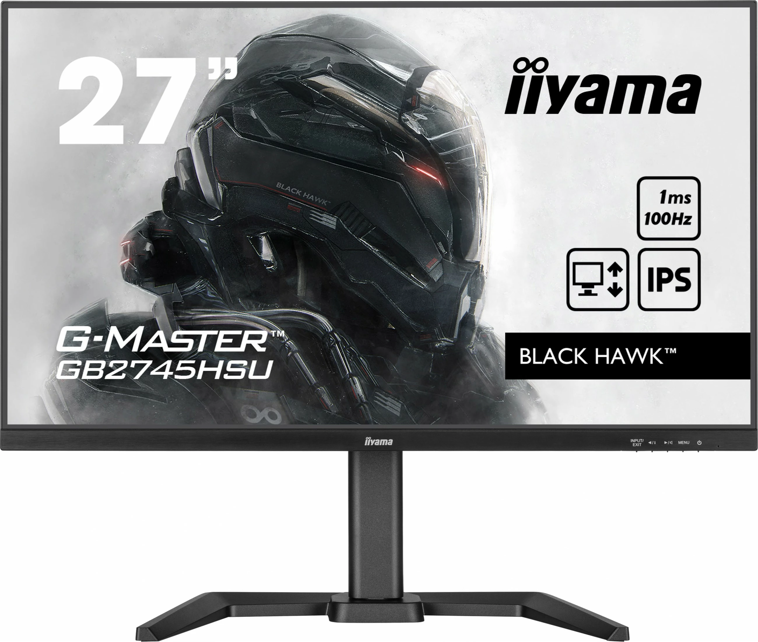Monitor iiyama G-MASTER GB2745HSU-B2, 27", Full HD, IPS, 1ms, 100Hz, zi