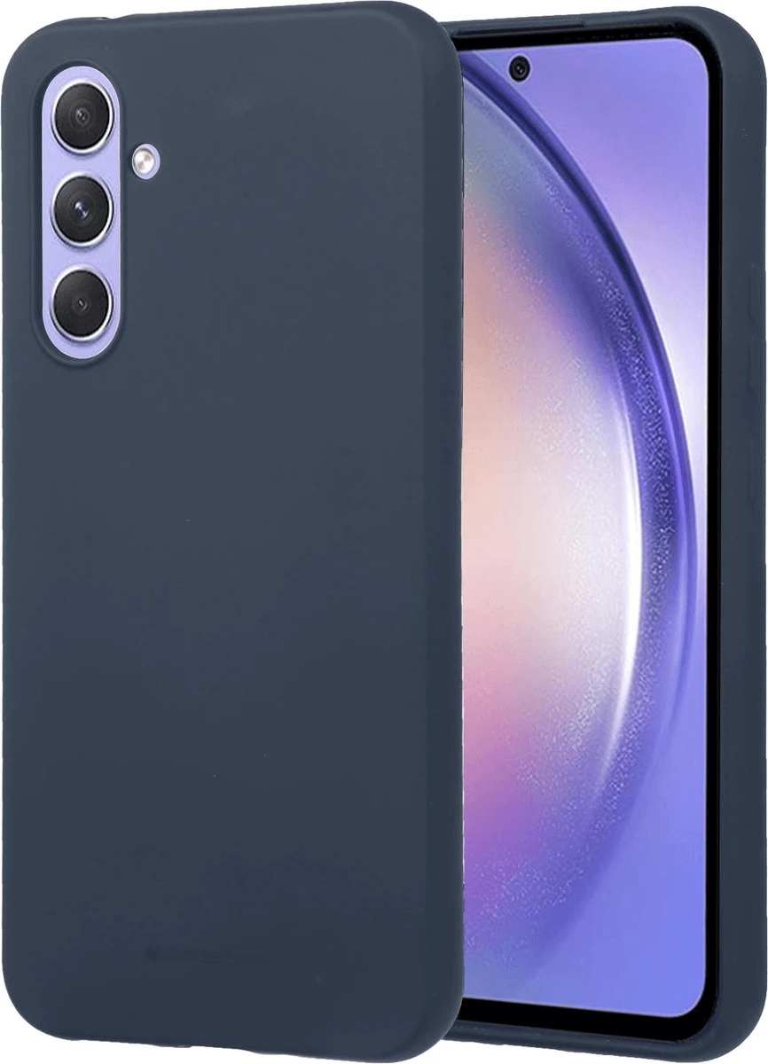 Mbështjellës silikoni Goospery Soft Feeling për Samsung Galaxy S23 Plus 5G, blu e errët