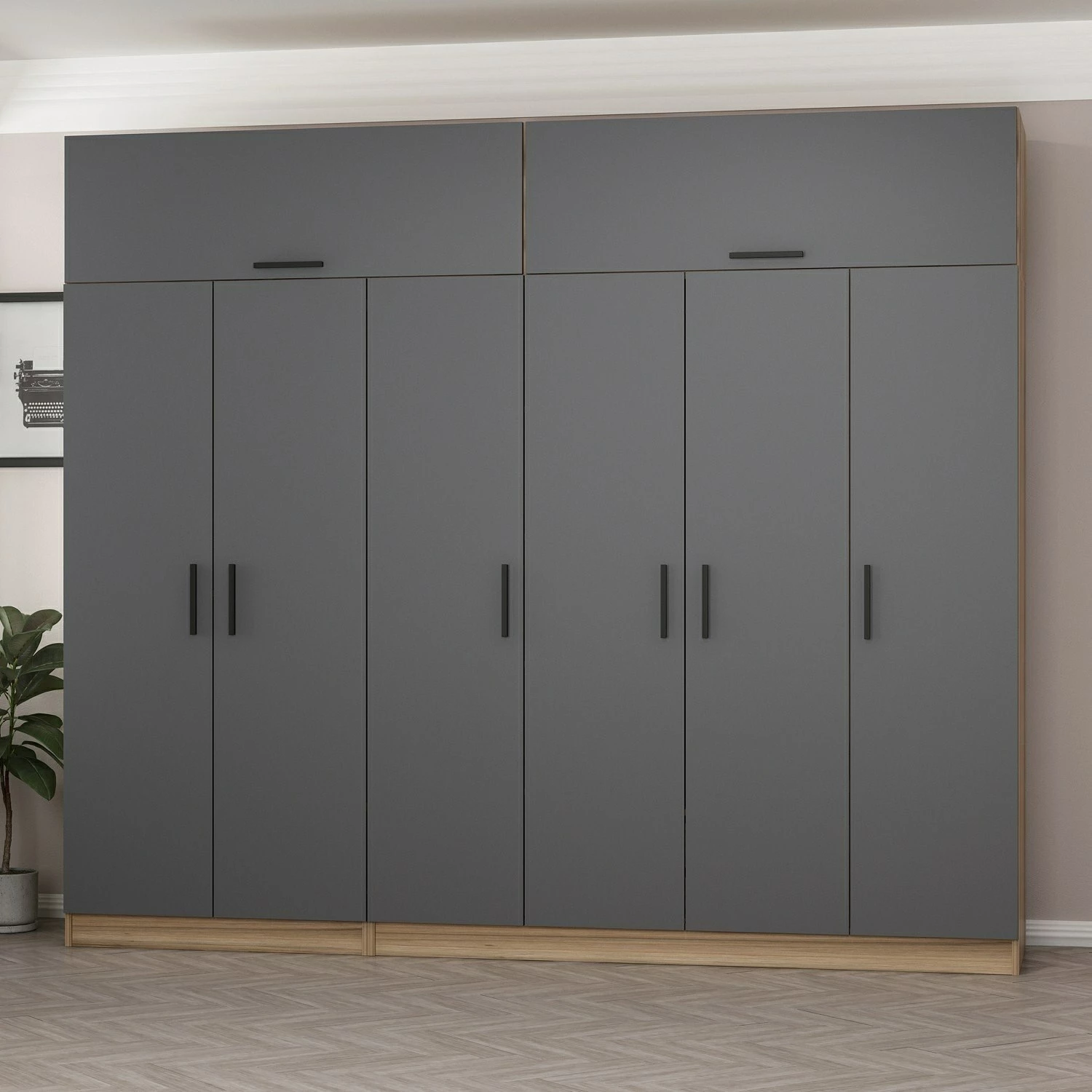 Dollap Skye Decor, ngjyrë antracit, 7530