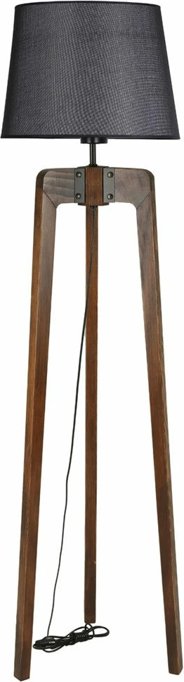 Llambë dyshemeje Opviq, ngjyrë arre e zezë, model modern, 170cm