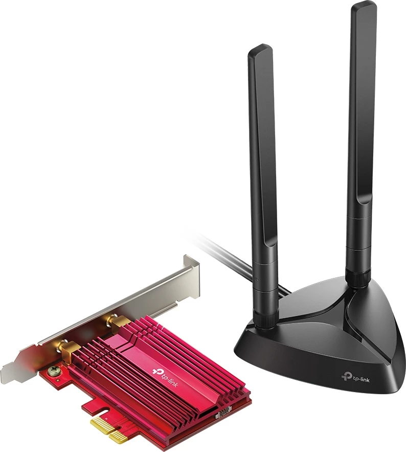 TP-Link Archer TX3000E AX3000 Wi-Fi 6 PCIe Adapter, Bluetooth, Dual Band, 2402Mbps + 574Mbps, WPA3