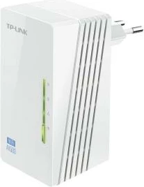 Zgjerues Powerline me Wi‑Fi, TP-Link TL-WPA4220, AV600 600Mbps, 2x LAN, Wi‑Fi Clone, e bardhë
