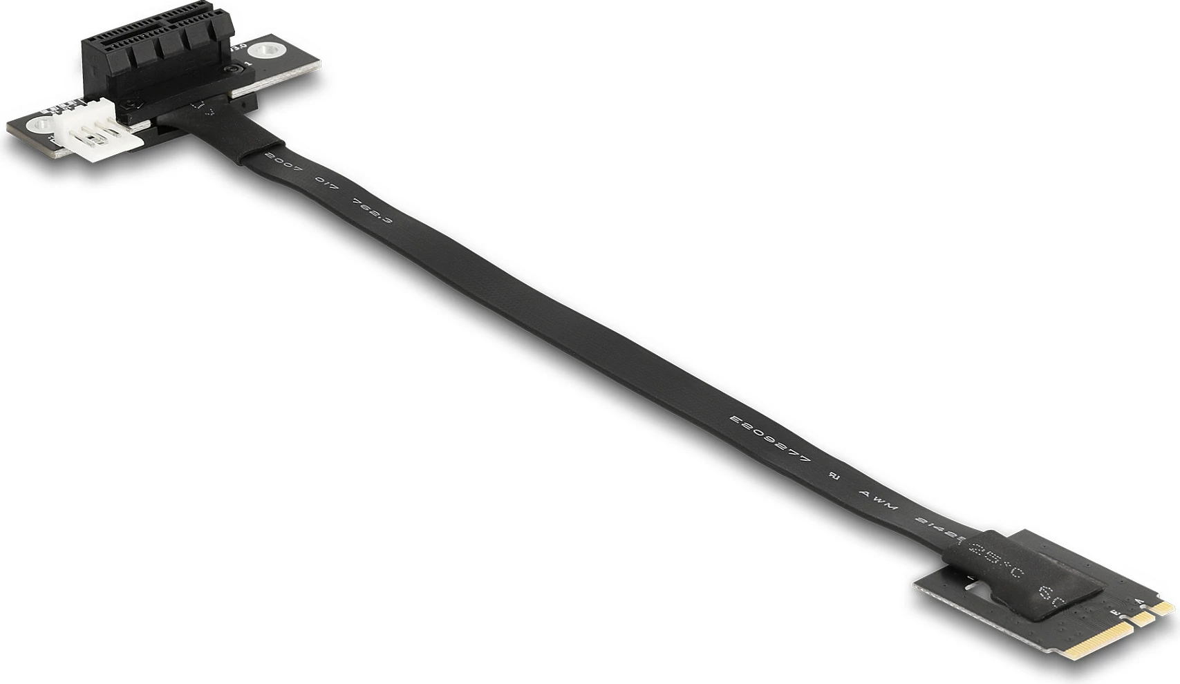 Adapter DeLOCK M.2 Key A+E në PCIe x1 NVMe, kabllo 20 cm, PCIe 4.0
