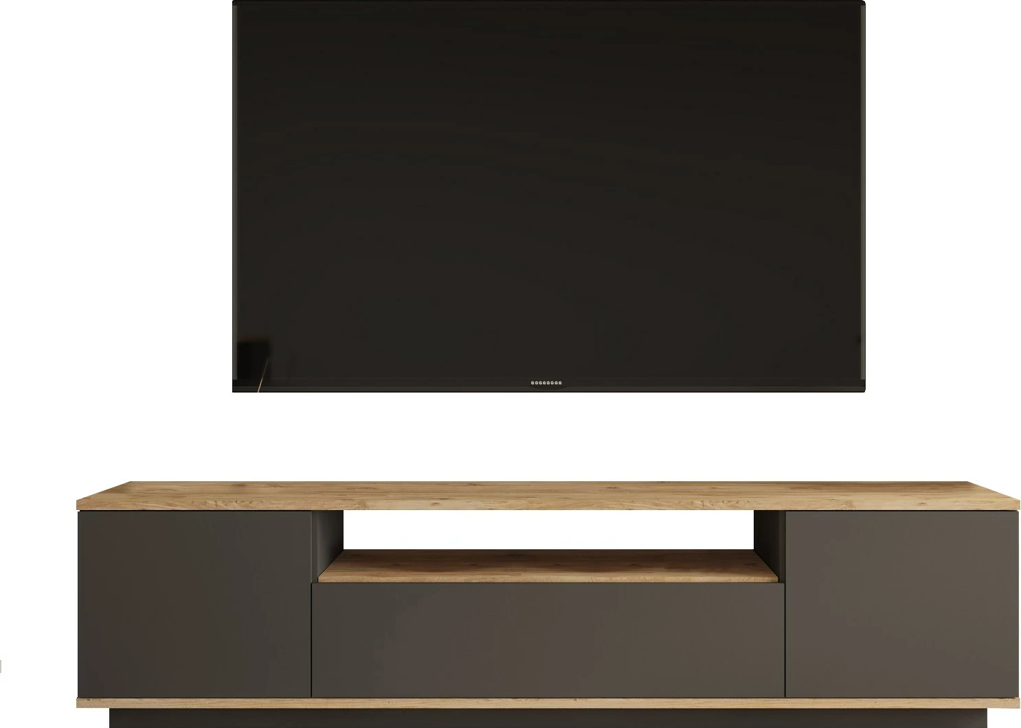 Komodë TV Hanah Home, Fr7-Aa, ngjyrë pishë Atlantike dhe antracit