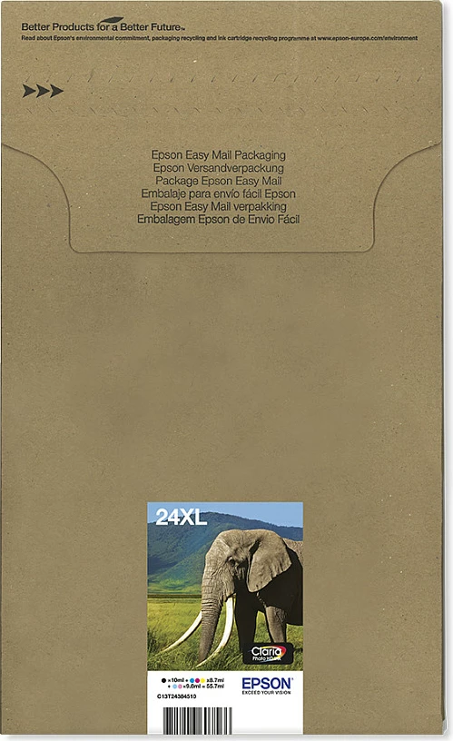 Kartrixha boje Epson 24XL Elefant C13T24384510, multipack 6 copë (BK/C/M/Y/LC/LM)