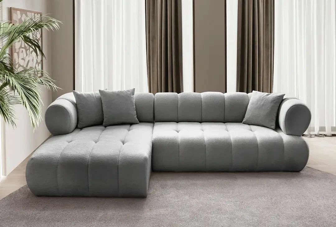 Këndare Petra, ngjyrë gri, Atelier del Sofa, majtas