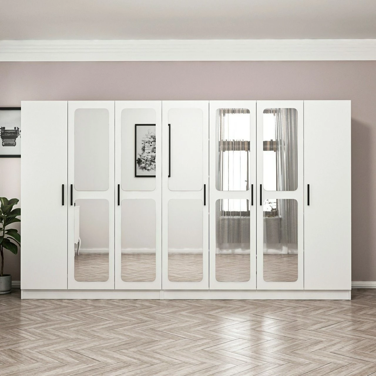 Dollap Skye Decor, i bardhë, Kale - 2446