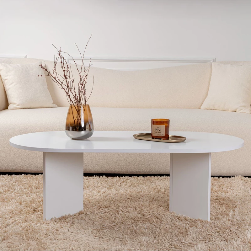 Tavolinë kafeje Tabletod, ngjyrë e bardhë, 119x60x40cm