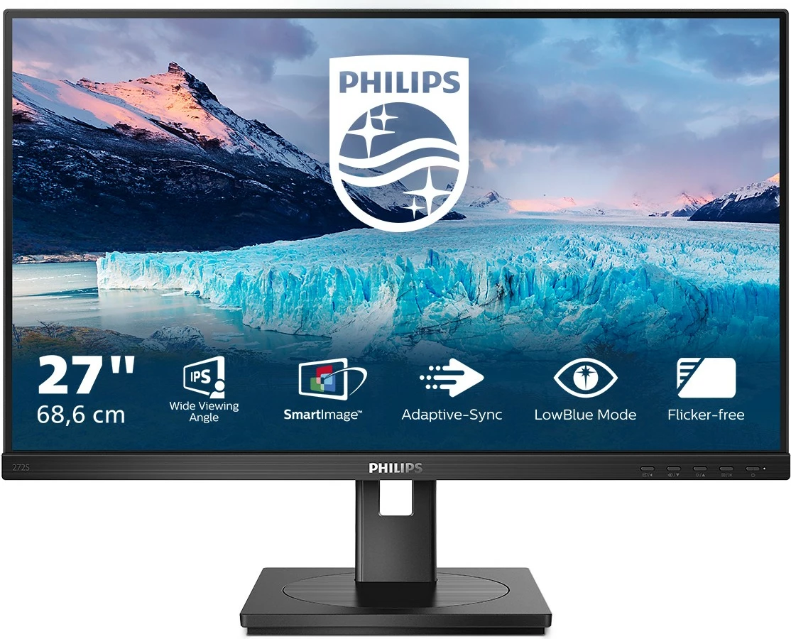 Monitor Philips 272S1M/00, 27", Full HD, LCD, i zi