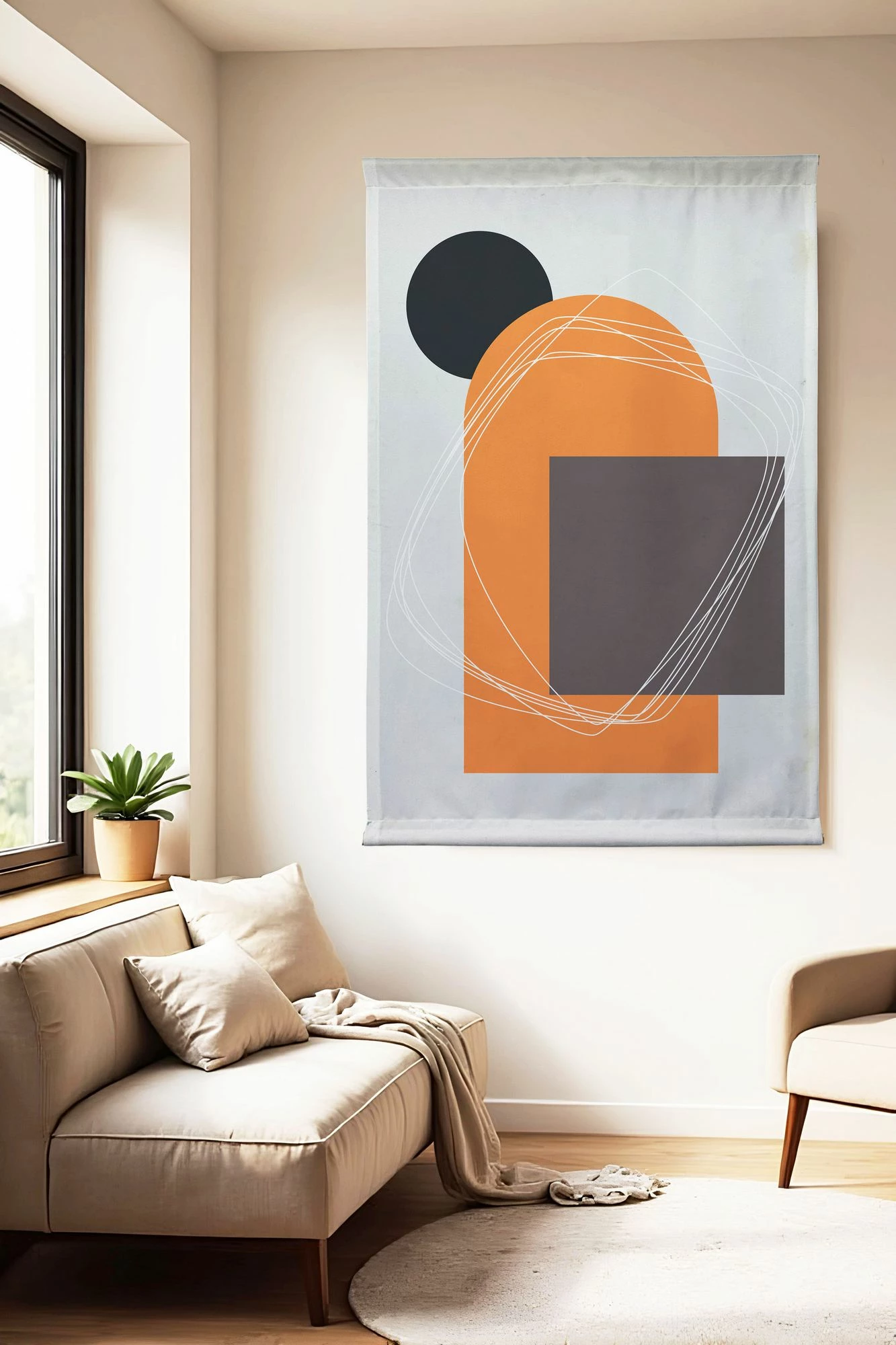 Pikturë dekorative poliestër, Wallity Polybaby 15, 145x200