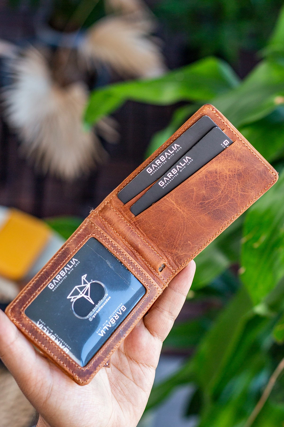 Portofol për meshkuj, lëkurë natyrale, ngjyrë tan, Celtic Crazy, Zoozie Bags