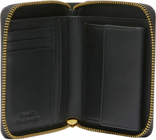 Portofol lëkure për femra Pinko Taylor Zip Around, i zi