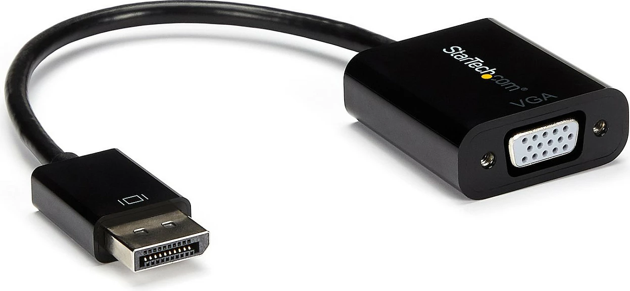 Adapter DisplayPort në VGA StarTech DP2VGA3, aktiv, 1080p, 0.1 m, i zi