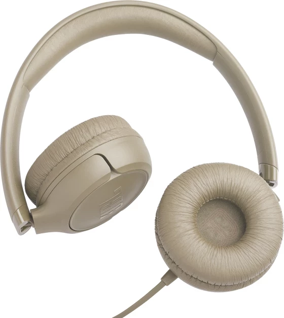 Kufje JBL Tune 530, me kabllo USB-C, bezhë