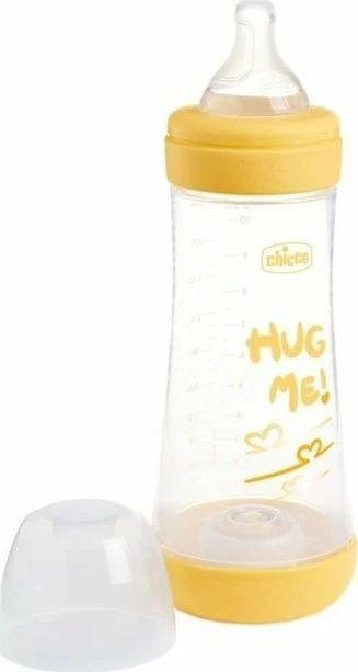 Shishe biberoni Chicco Perfect5 153992 300 ml, silikon, 4+ muaj, e verdhë/e artë