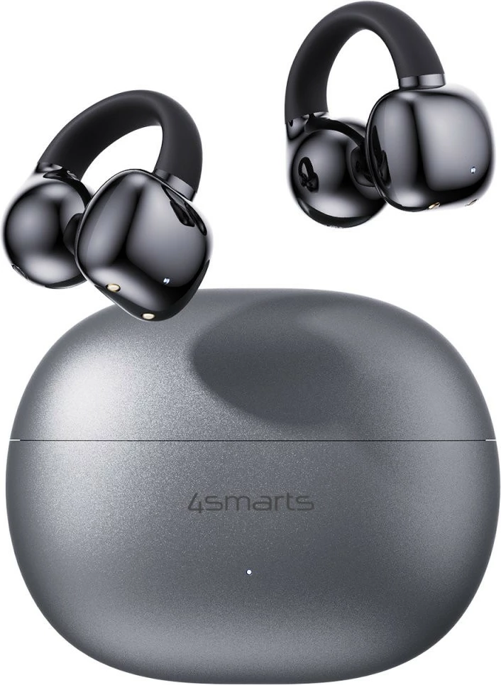 Kufje wireless 4smarts 541387, TWS, 28 orë, Bluetooth 5.4, e zezë/gri