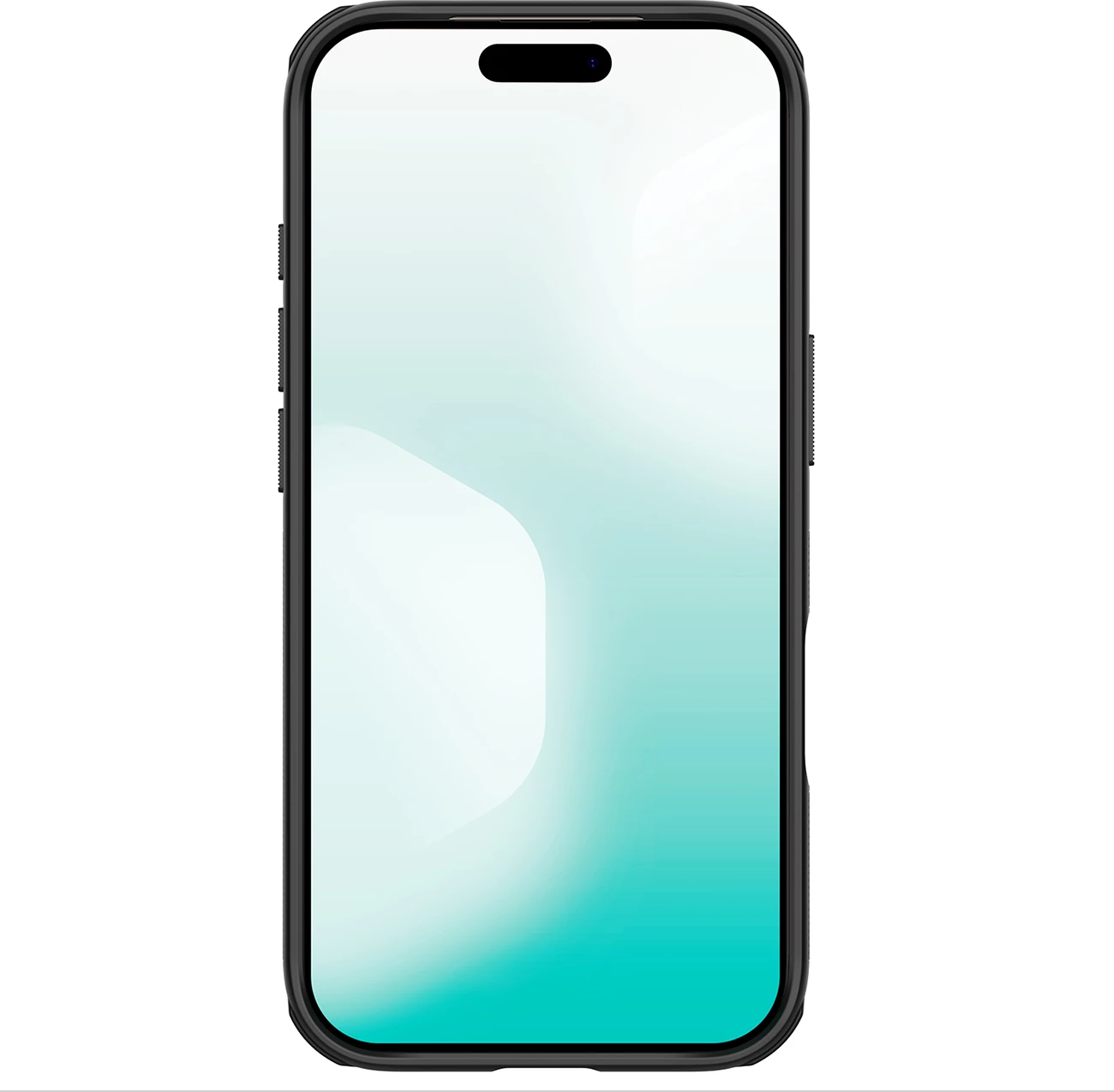 Mbështjellës Nillkin Super Frosted Shield Pro, për iPhone 17 Pro, MagSafe kompatibil, PC+TPU, e zezë transparente