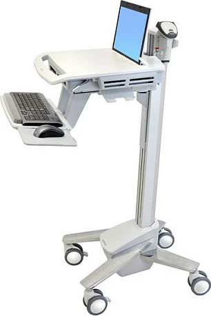 Karrocë laptopi Ergotron StyleView EMR SV40, rregullim lartësie 51 cm, deri 17.3", 8.2 kg, alumin/gri/bardhë