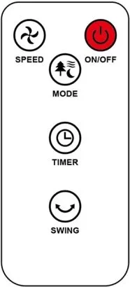 Ventilator kullë, Elit TF-4823, 48" 120.5 cm, 50W, telekomandë, LED, panel me prekje, oscilim 80°, timer 15h, i bardhë