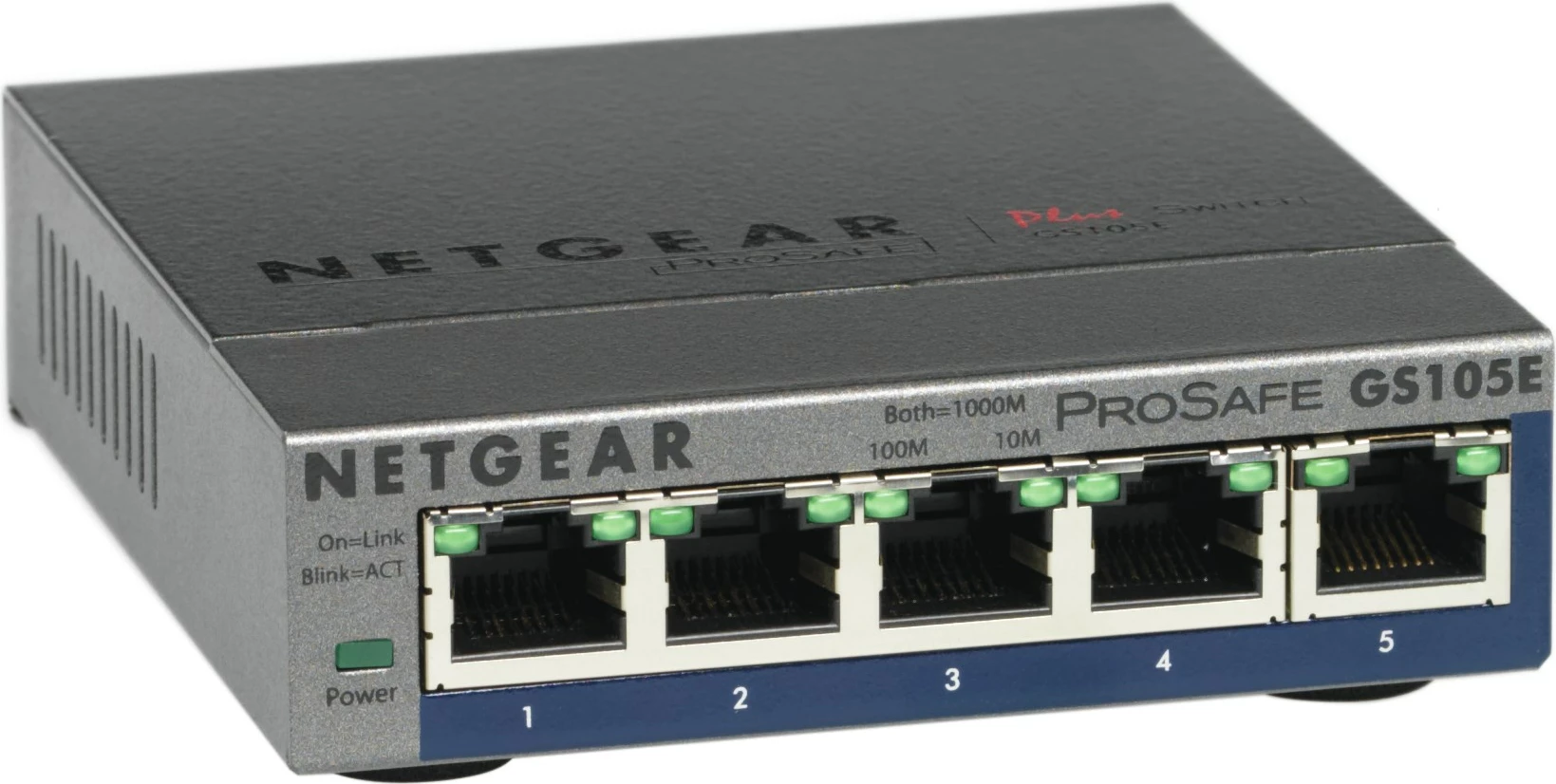 Switch NETGEAR GS105E-200PES, Managed L2/L3, Gigabit Ethernet, Gri