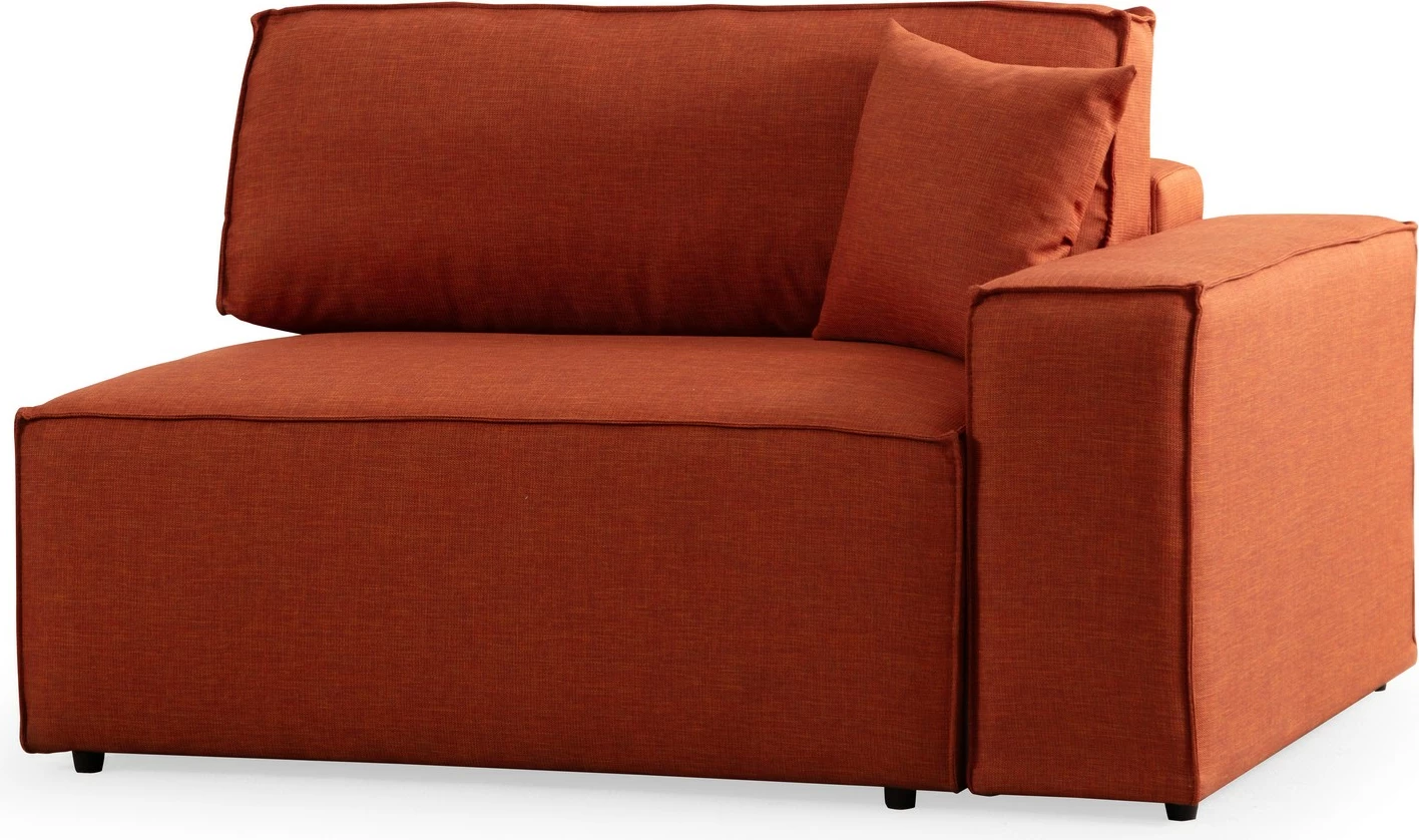 Kënd divan-krevat Atelier del Sofa, kënd i majtë, portokalli