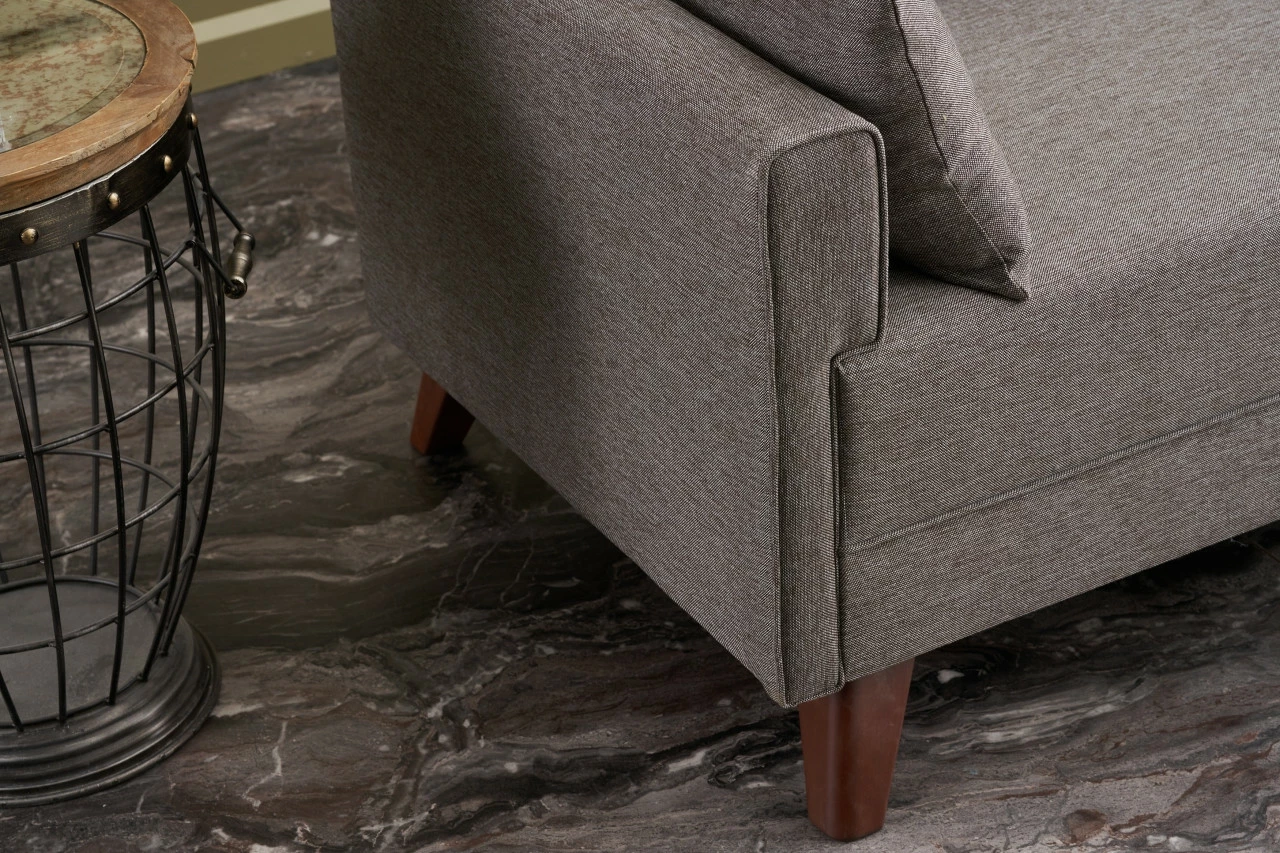 Divan treshe Atelier del Sofa, Bella, ngjyrë kafe