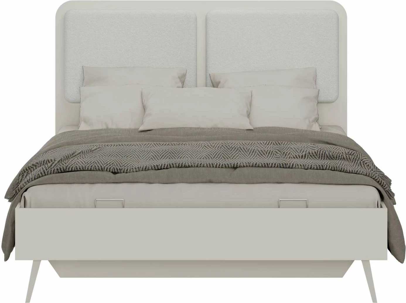 Krevat dopio, ngjyrë mink, Hanah Home, Milano