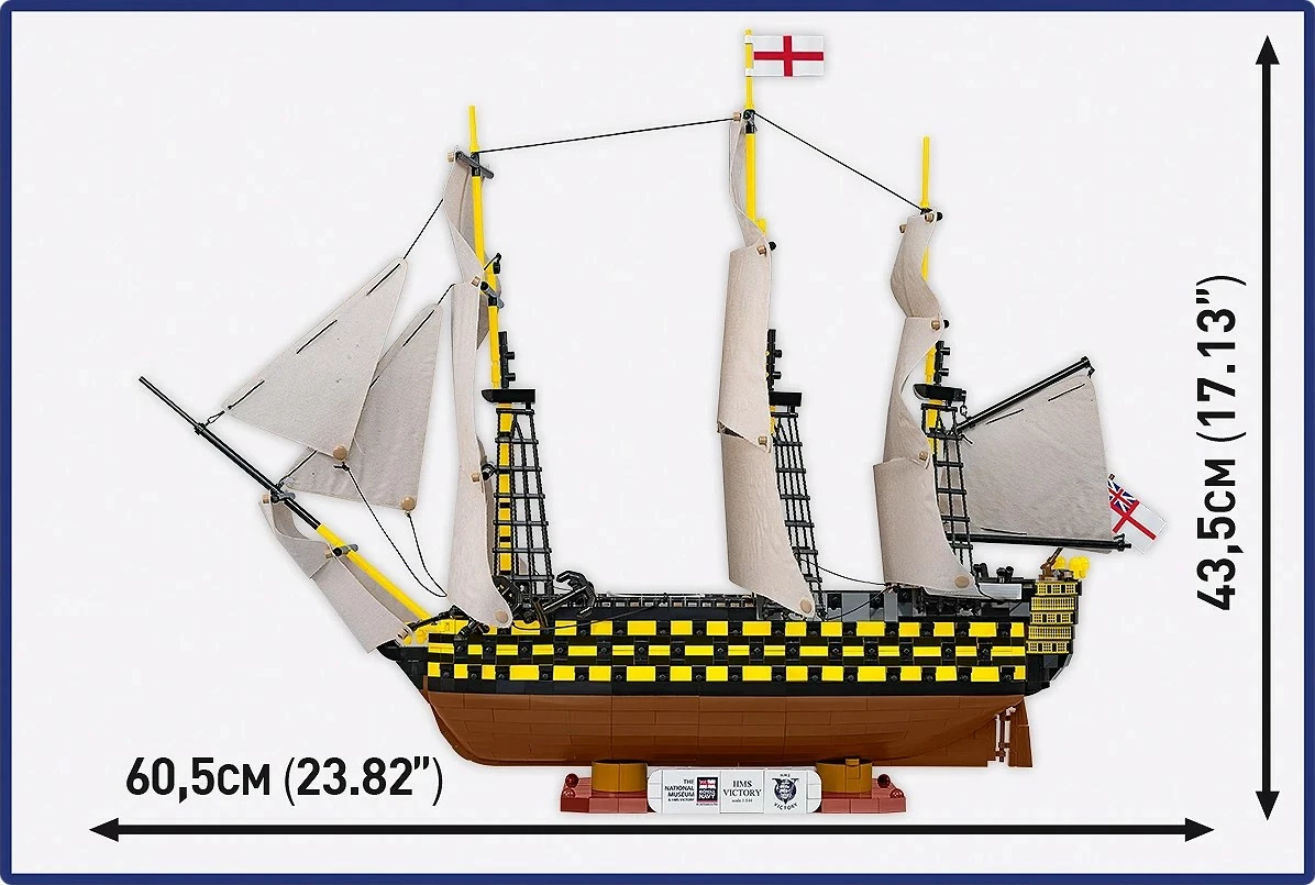 Set blloqe ndërtimi, Cobi, HMS Victory COBI-20096, 2517 pjesë, shkallë 1:144, për moshat 10+ set