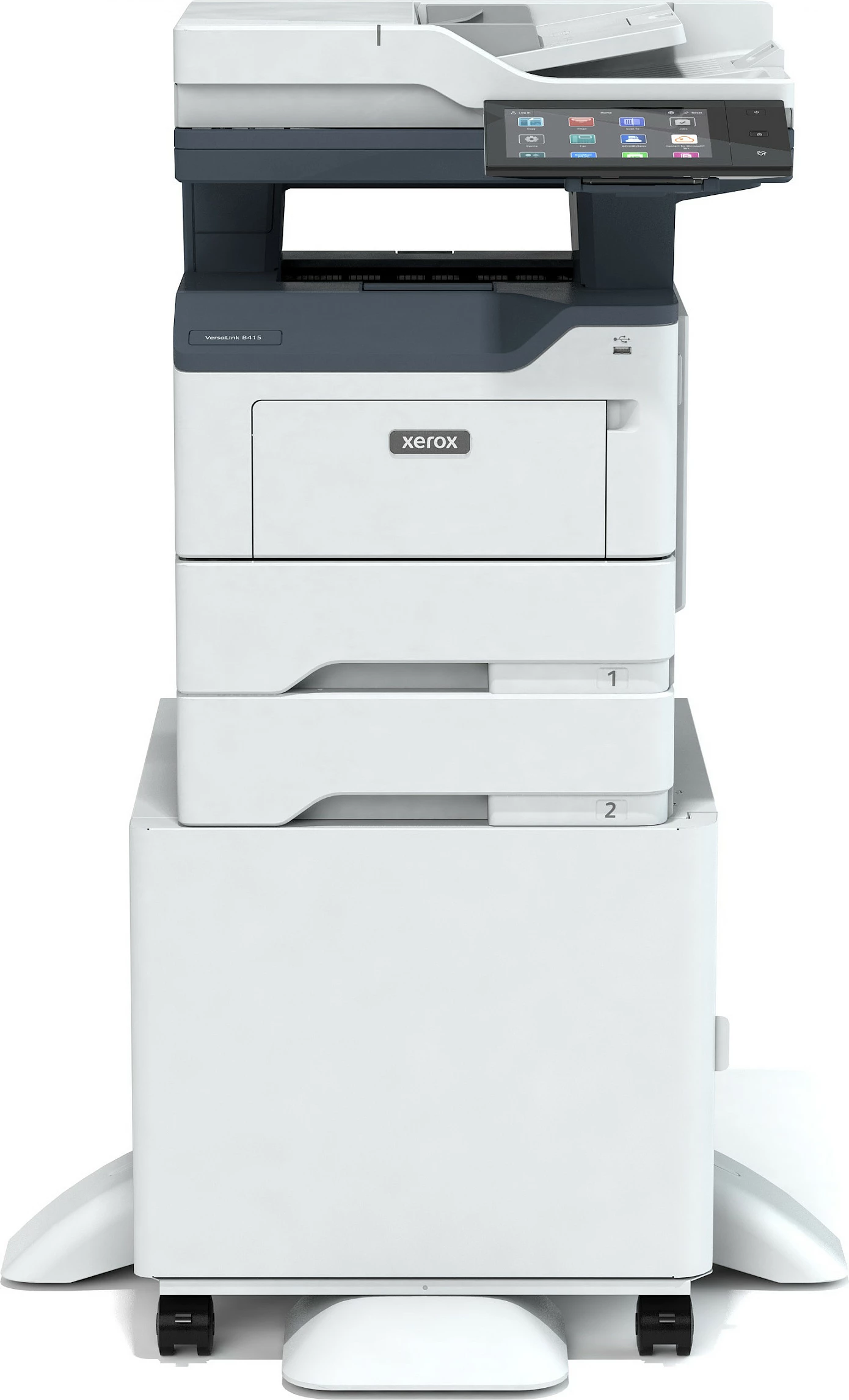 Printer multifunksional Xerox VersaLink B415DN, mono, USB/LAN, skanim/kopje/faks, duplex, gri/kaltër