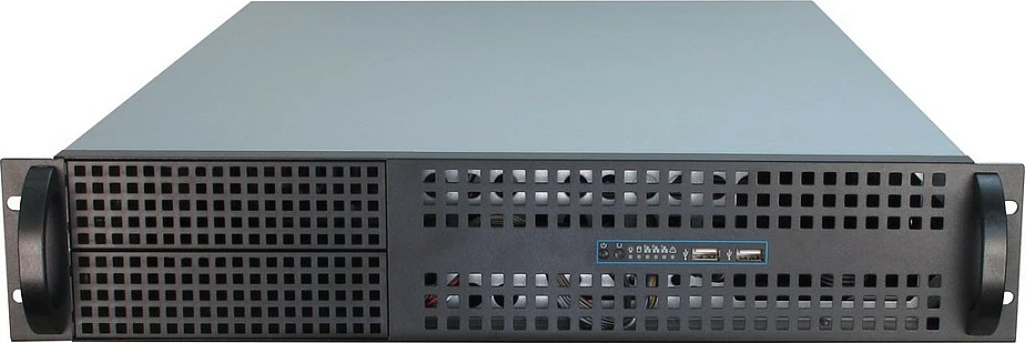 Kasë serveri Inter-Tech 2U-2129N, 2U Rack 19", 6x3.5", ATX/EATX, e zezë/argjendtë