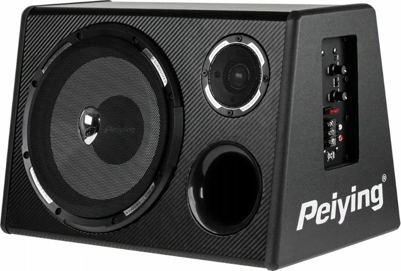 Subwoofer aktiv për veturë PeiYing PY250QA 10" 500W, i zi