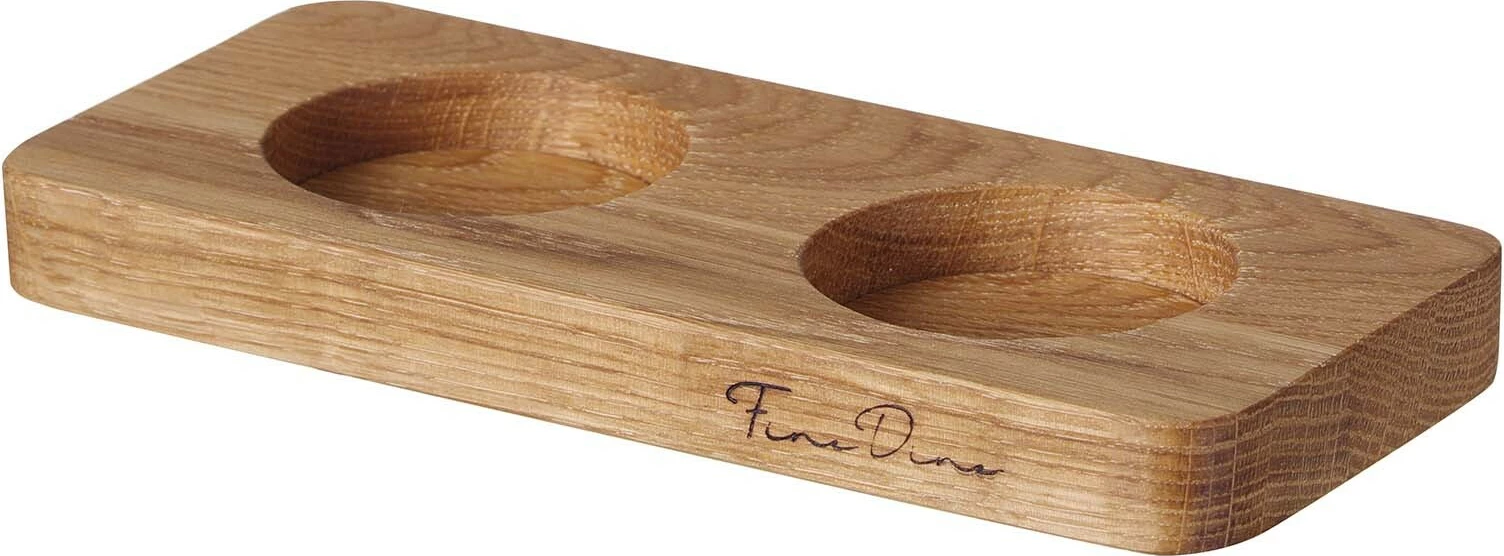 Mbajtëse për mulli kripe dhe piperi Fine Dine Madeira, dru lisi, kafe