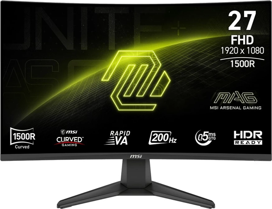 Monitor gaming MSI MAG 276CF E20 27\" FHD 200Hz Curved 1500R, i zi