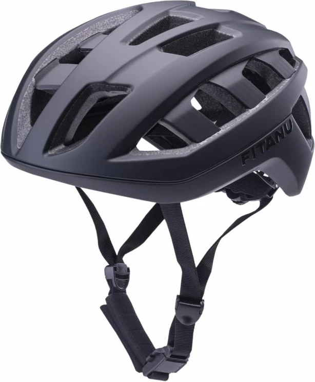 Helmetë për çiklizëm Fitanu, uniseks, e zezë