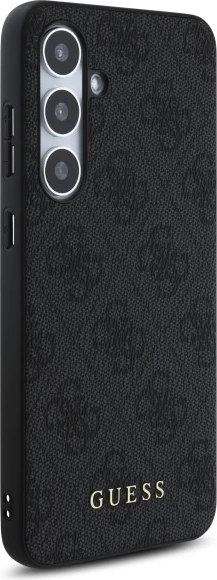 Mbështjellës Guess 4G Metal Gold Logo për Samsung Galaxy S24 FE S721, Gri