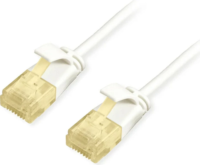 Kabllo rrjeti EQUIP Cat6A Slim Patch, 0.15m, RJ45-RJ45, 10Gbps, e bardhë