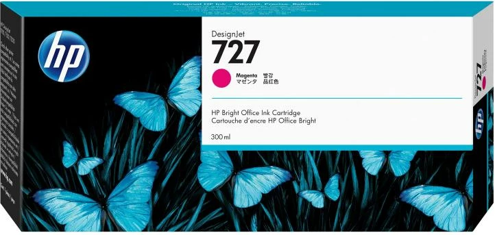 Kartush bojë, HP, 727, 300 ml, DesignJet, magenta
