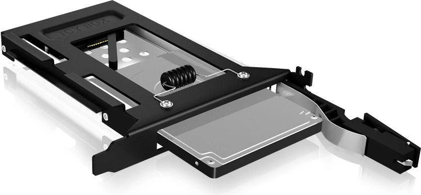 Kasë ICY BOX për 2.5" SATA HDD/SSD, PCI slot, e zezë