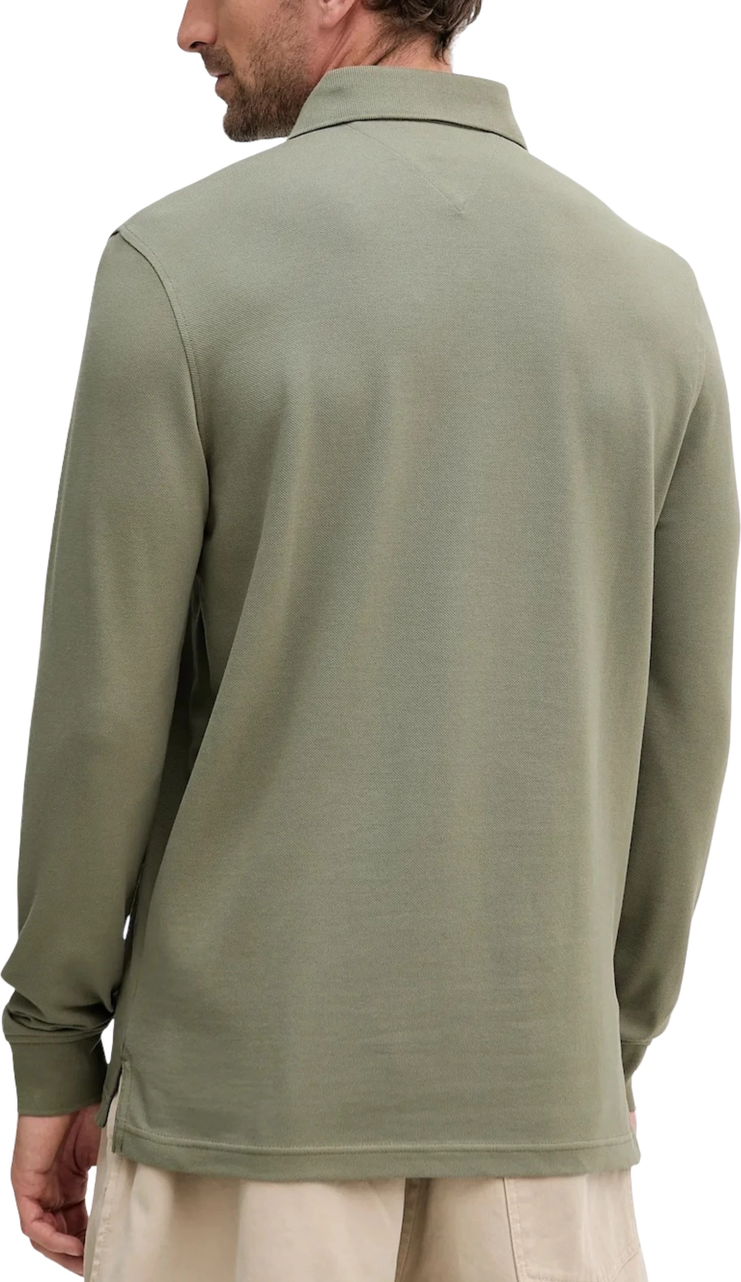 Maicë polo për meshkuj Tommy Hilfiger 1985 Regular LS MW0MW20183, e gjelbër [Madhësia: S]