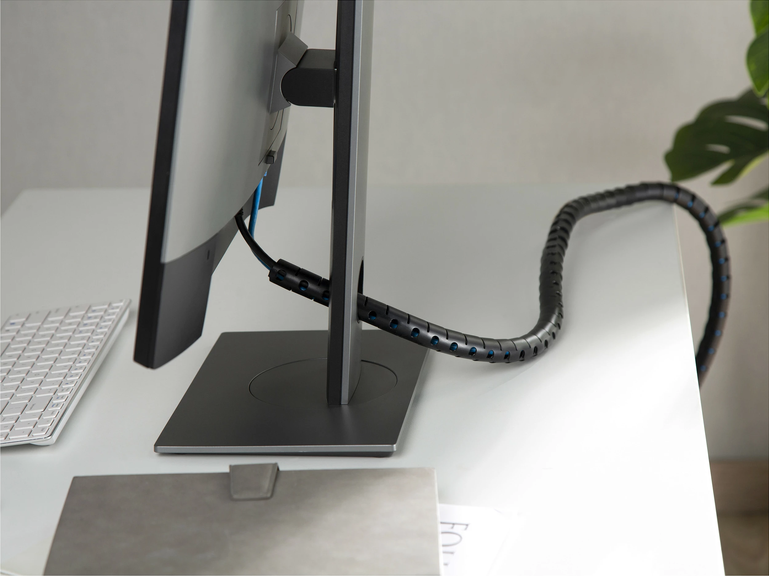 Mbështjellës spirale për kabllo EQUIP, 2.5 m, 20 mm, i zi