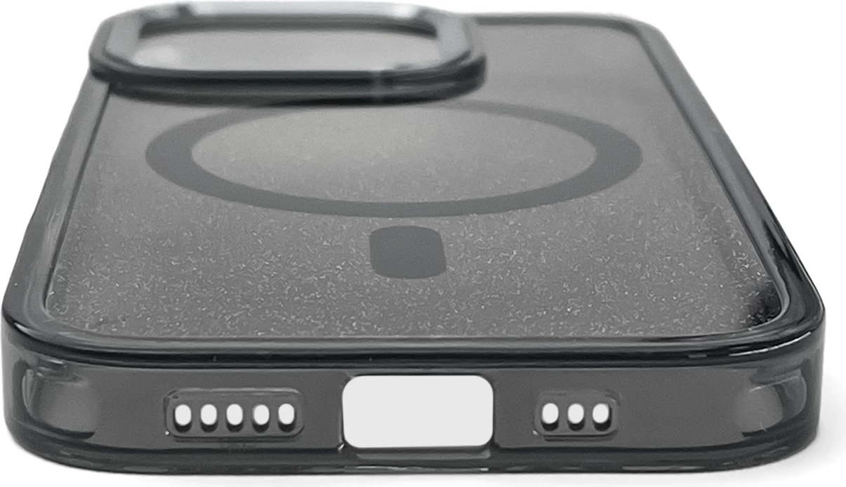 Mbështjellës Hurtel Glitter Case MagSafe për iPhone 16 Pro Max, i zi me shkëlqim