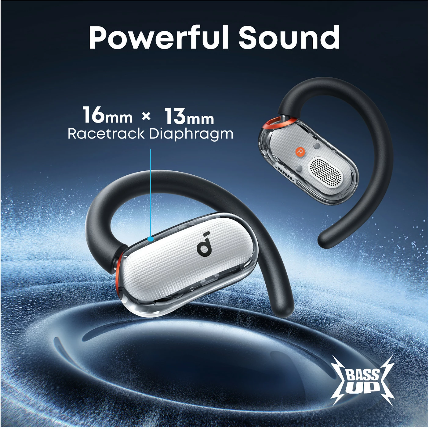 Kufje Anker Soundcore V40i, true wireless open-ear, Bluetooth 5.4, IP55, të bardha