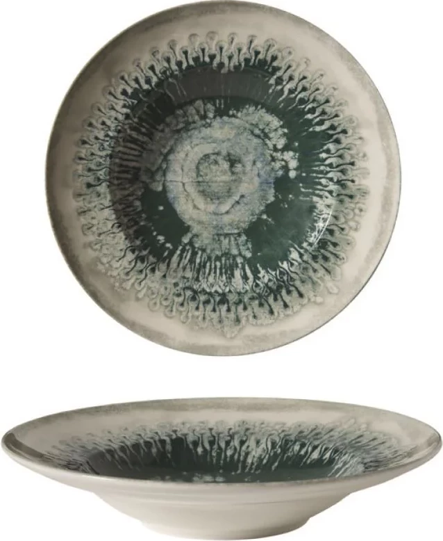 Pjatë porcelani për pasta Green Drop, Ø26 cm