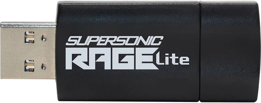 USB-Patriot Memory, type-A 3.2, 64GB, e zezë/e kaltër