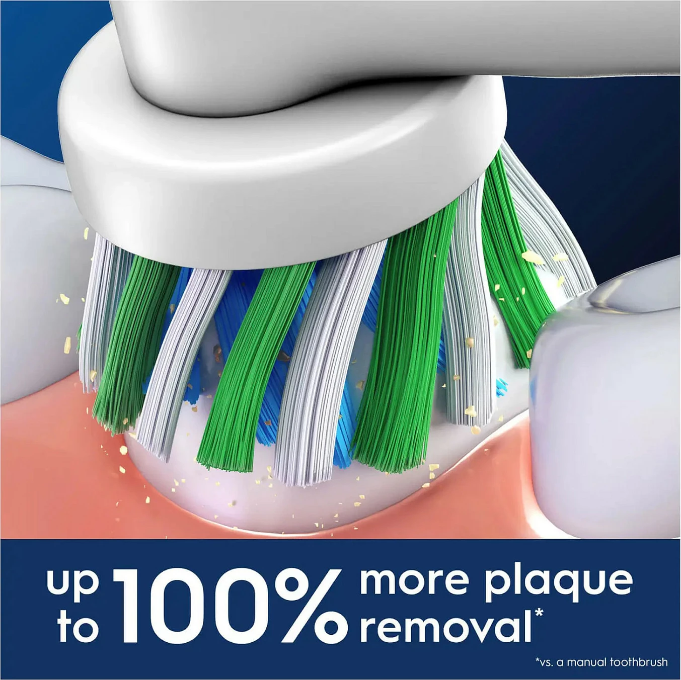 Koka zëvendësuese për brushë elektrike Oral-B Pro CrossAction, 12 copë, e bardhë