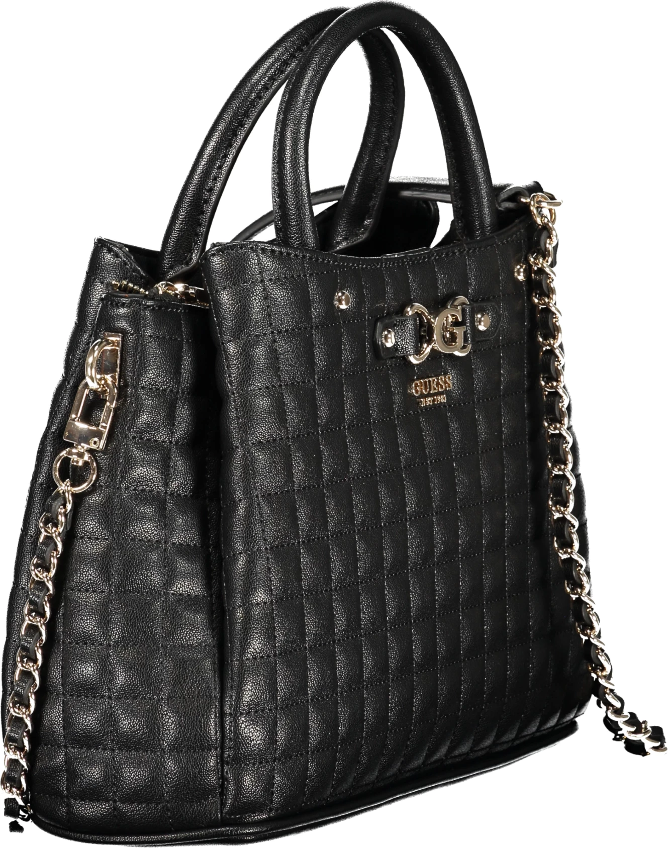 Çantë femra GUESS JEANS NADIRA BAG, e zezë