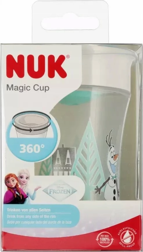 Gotë magjike NUK Magic Cup Elsa Frozen Land 10255701 230 ml 360° pa BPA, blu