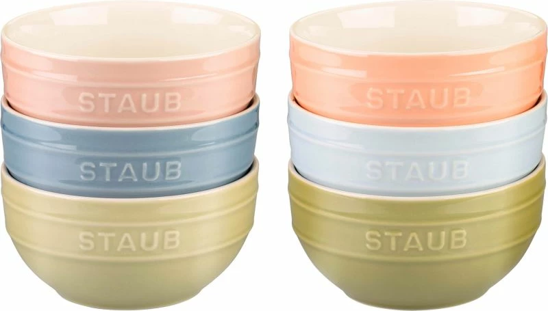 Set tasash për servirje STAUB 14 cm, shumëngjyrëshe, 6 copë