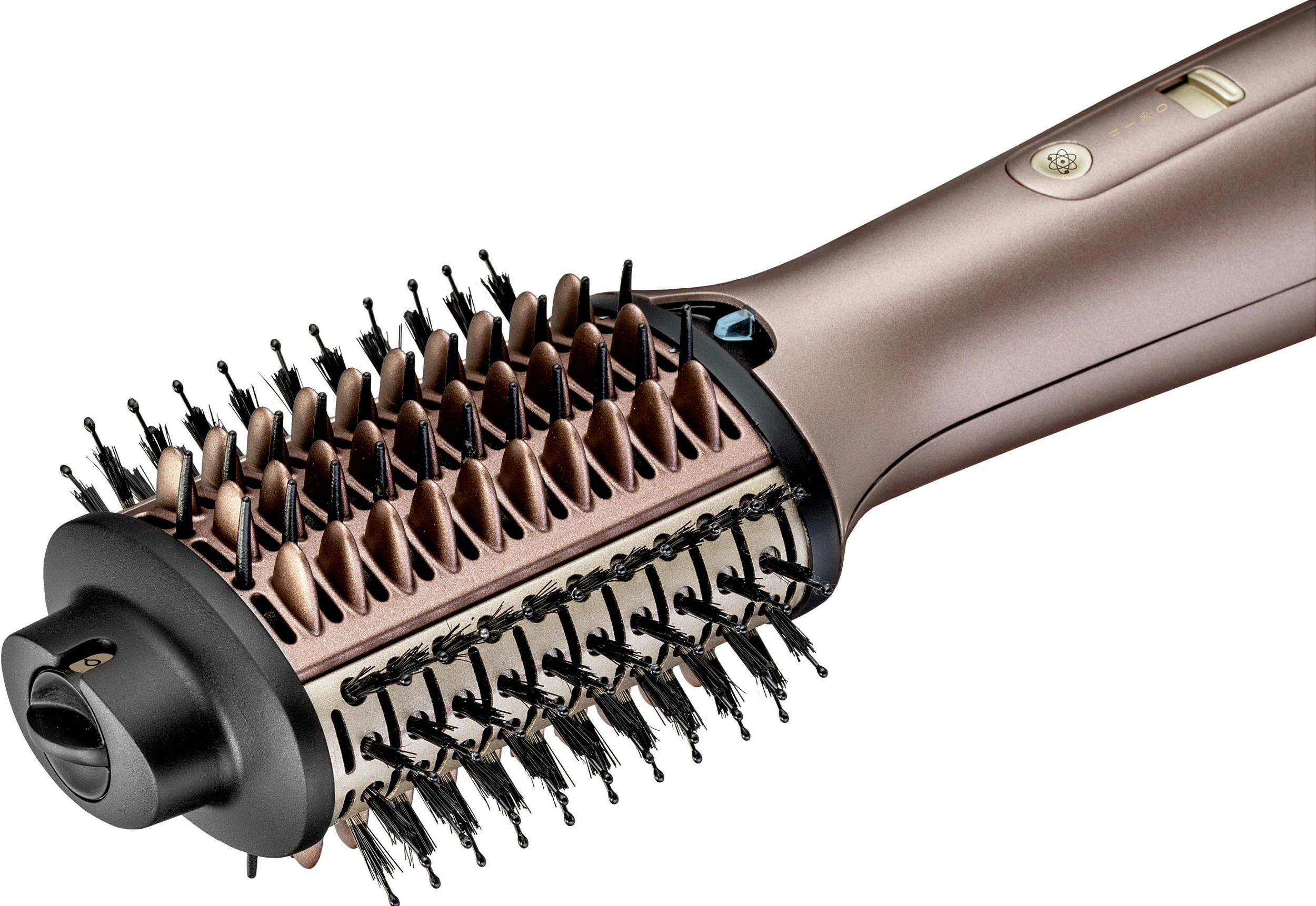 Furçë me ajër të nxehtë BaByliss Air Volume, 2 shpejtësi, 2 nivele nxehtësie, auto-off 60 min, rozë e artë
