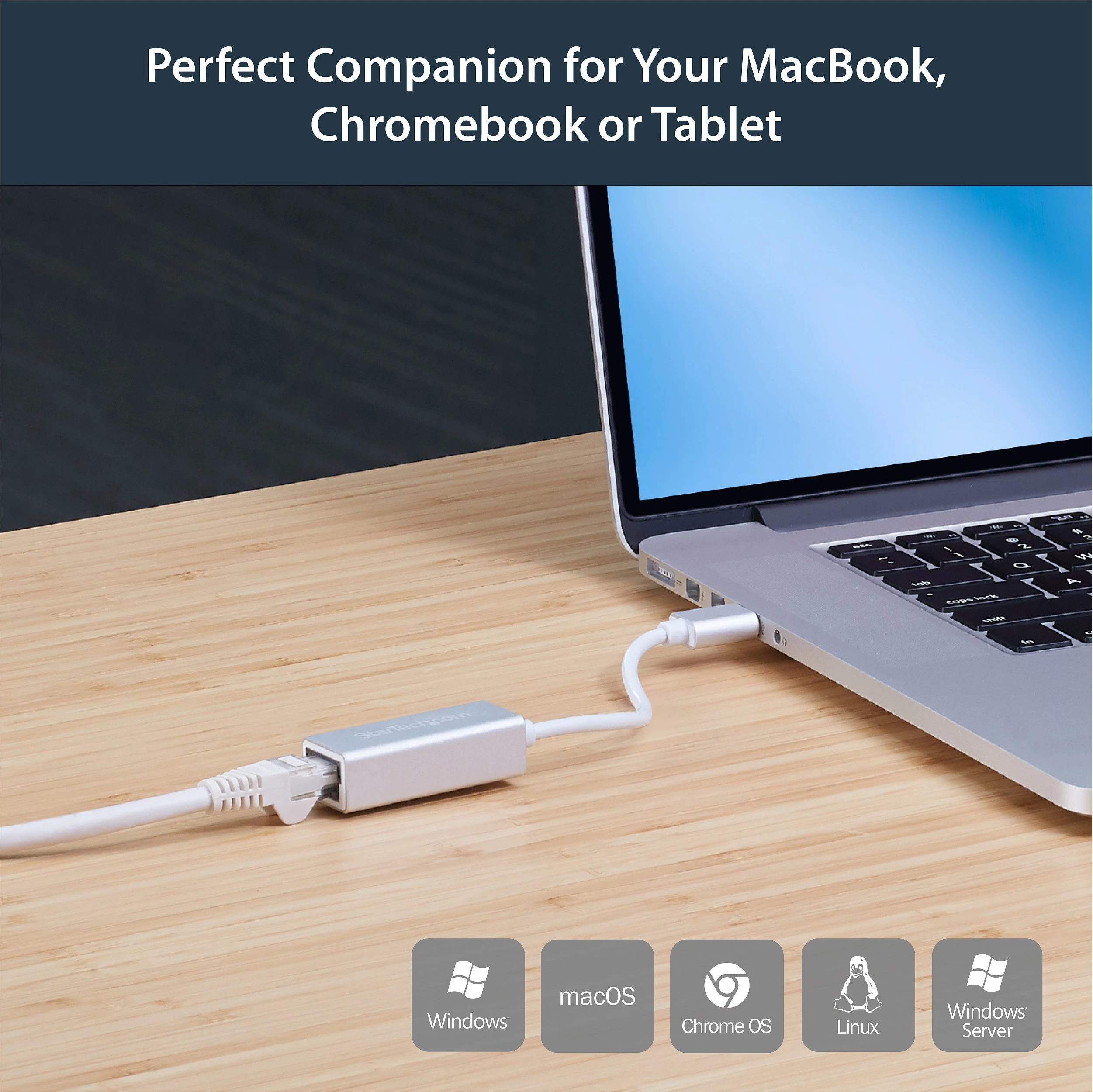 Adapter rrjeti USB 3.0 në Gigabit Ethernet StarTech USB31000SA, RJ-45, argjendtë